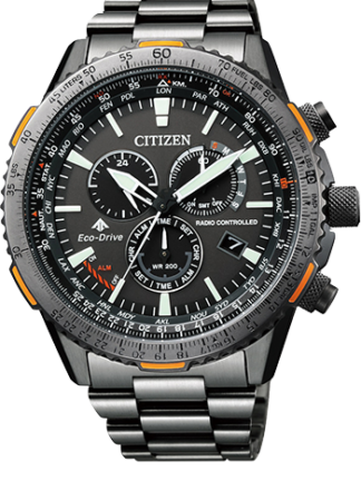 CITIZEN CRONO PILOT ACERO