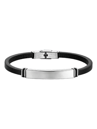 LUCA BARRA PULSERA DE CUERO