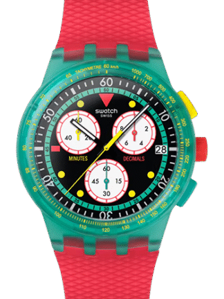 SWATCH NEON EMERALD CHRONO